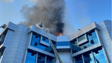 Konya belediye binasında yangın!