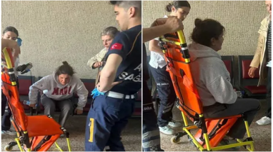 TRT muhabiri Elif Akkuş sedyeyle girdiği duruşmada tutuklandı!