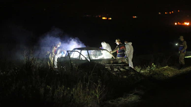 Siirt'te devrilen otomobil yandı. 6 kişi öldü