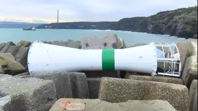 Sarıyer'de dalgakıran yıkıldı!