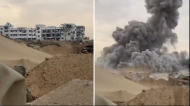 İsrail,  Gazze Şeridi'ndeki parlamento binasını patlattı!