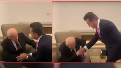 TBMM'de dikkat çeken anlar! Devlet Bahçeli'ye sürpriz ziyaret