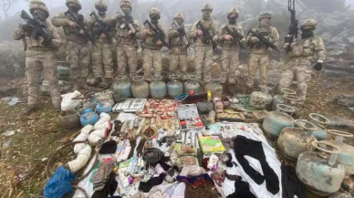 Terör örgütünün kullandığı 8 katlı mağara imha edildi!