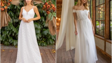 Aşkın Güzelliği: Nikah Elbisesi,  Midi Abiye ve Kolları Tüllü Abiyeler