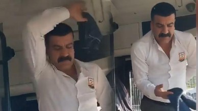 Maaşına yapılan zammı öğrendi: Şoför haberi alınca otobüsü durdurup göbek attı