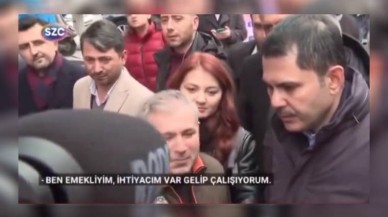 Dönercinin ardından şimdi de emekli vatandaşın Murat Kurum'a verdiği yanıt gündem oldu