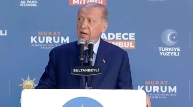 Erdoğan'ın mitingde donup kaldığı an. Çok kızdı
