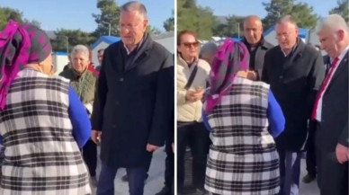 Depremzedeleri ziyaret eden Lütfü Savaş'a soğuk duş: Vatandaşın sorusu karşısında dondu kaldı