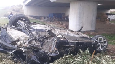 Manisa'da aracı viyadükten uçan Mertcan Güler öldü