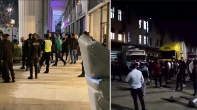 TIR’larla gelen alacaklılar,  eşyaları yağmalamaya çalıştı!