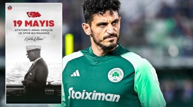 Yunanistan'da skandal. Panathinaikos'tan Atatürk paylaşımı nedeniyle Samet Akaydın'a şok ceza