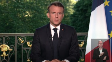 Macron ulusa sesleniş yaptı! Tüm dünyanın gözü Fransa'da
