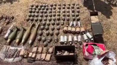 Irak'ın kuzeyinde sığınakta çok sayıda silah ele geçirdi!