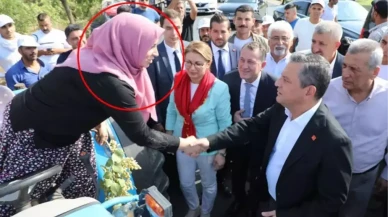 CHP'li başkanın eşi,  Özgür Özel'e kendini çiftçi olarak tanıttı