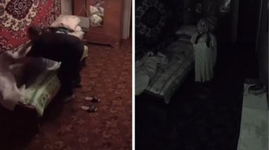 Gece babaannesinin odasından gelen sesler üzerine odasına kamera yerleştiren genç gördüklerine inanamadı!