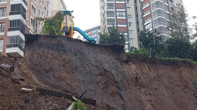 Rize’de yaşanan heyelan vatandaşları korkuttu