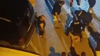 Eşini darp etti,  gözaltına alınca ortalığı birbirine kattı