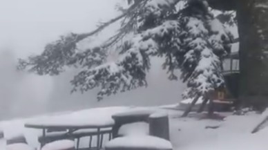 Düzce'de kar kalınlığı 10 santimetreye ulaştı