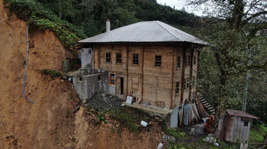 Rize'deki heyelan vatandaşları korkuttu