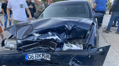 Ordu'da korkutan kaza: İki otomobil çarpıştı,  4 kişi yaralandı