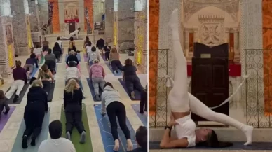 Mardin'deki bir kilisede yapılan yoga seansı Süryanileri küplere bindirdi