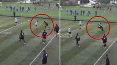 Amatör maçta atılan çalım tartışma yarattı!