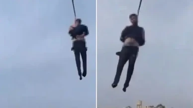 Beşar Esad'ın kuzenini şehrin meydanında astılar