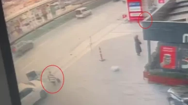 Bursa'da akaryakıt istasyonunda kaza: Polis memuru ağır yaralı!