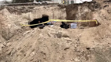 İnşaat kazısında tarihi kaya mezar odaları bulundu!