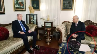 Cumhurbaşkanı Erdoğan ile Bahçeli görüşmesinde dikkat çeken detay!