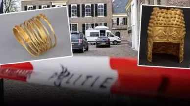 Hollanda'da tarihi eser soygunu: Romanya'ya ait altın miğfer ve bilezikler çalındı