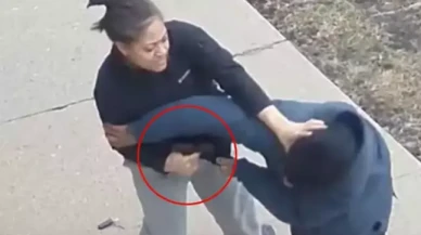 Kadın polis memuru,  silahını almaya çalışan adamı vurarak öldürdü!