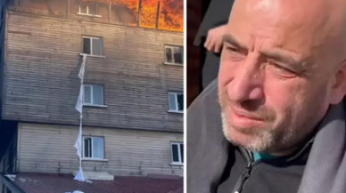 Çarşafları birbirine bağlayarak çocuklarını kurtaran vatandaş konuştu