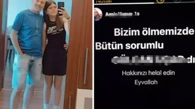 "Ölümümüzden o sorumludur" paylaşımı yapan baba kanlar içinde,  kızı ise ölü bulundu