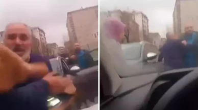 Trafik magandası dehşeti: Ters yönde gelen sürücü tehditler savurdu!