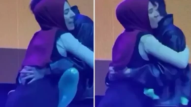 Dünyaca ünlü oyuncu,  Türk hayranıyla sahnede balon patlattı