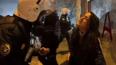 Polis ile "Canım yanıyor" diyen eylemci arasındaki diyalog dikkat çekti