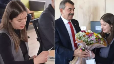 Bakan Tekin 'sarı zarf' verdiği öğretmen önce tedirgin oldu,  sonra mutlu oldu