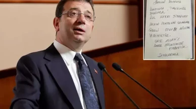 Ekrem İmamoğlu'nun gözaltına alınırken deftere karaladığı not ortaya çıktı