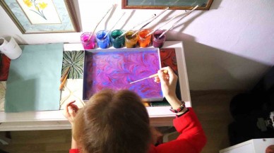 Atık Deriler Ebru Sanatıyla Sanata Dönüşüyor!