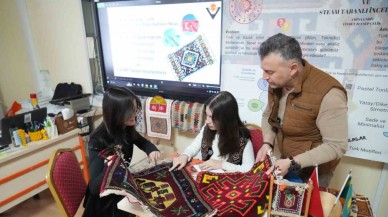 Niğde Akşemseddin Bilim ve Sanat Merkezi Öğrencilerinden Ödüllü Kilim Motifleri Projesi!