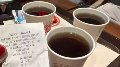 Antalya Havalimanı'nda bir bardak çayın fiyatını görenler şaştı kaldı