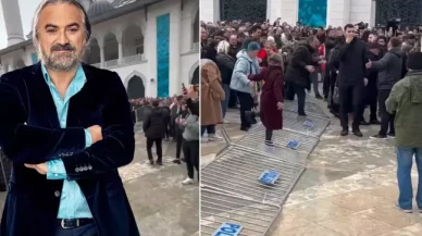 Volkan Konak'ın cenazesinde gerginlik! Polis barikatı yıkıldı