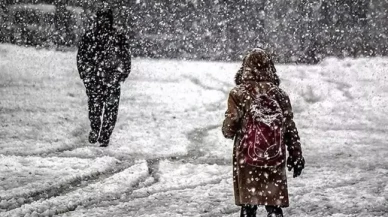 Beş kentte eğitime kar yağışı nedeniyle eğitime ara verildi