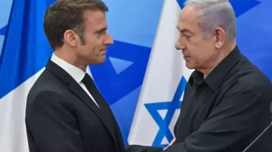 Netanyahu ile Macron arasında gergin görüşme!