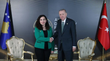 Kosova Cumhurbaşkanı Osmani'den Cumhurbaşkanı Erdoğan'a teşekkür