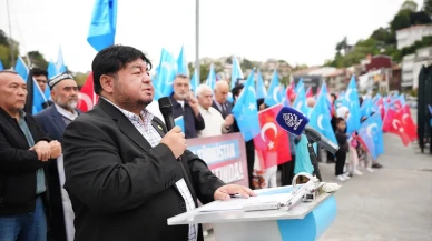 İstanbul’da Sincan Uygur Özerk Bölgesi için protesto düzenlendi