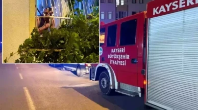 Dehşet anları! Döner bıçağını kendi boğazına dayadı