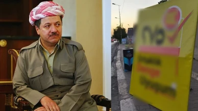 Irak'ta ilk kez oldu! Barzani seçim kampanyasında ilk kez Türkçe afiş kullandı