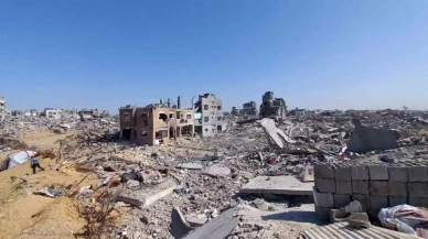 Gazze’de Cibaliye mülteci kampı yerle bir oldu